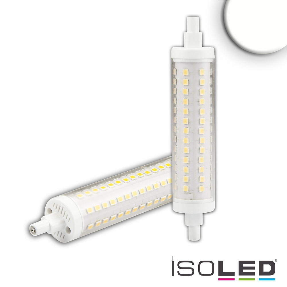 R7s LED stick SLIM, IP20, 10W 4000K 360°, dimmable, white - ISOLED