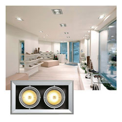 Cardanic swivelable luminaires