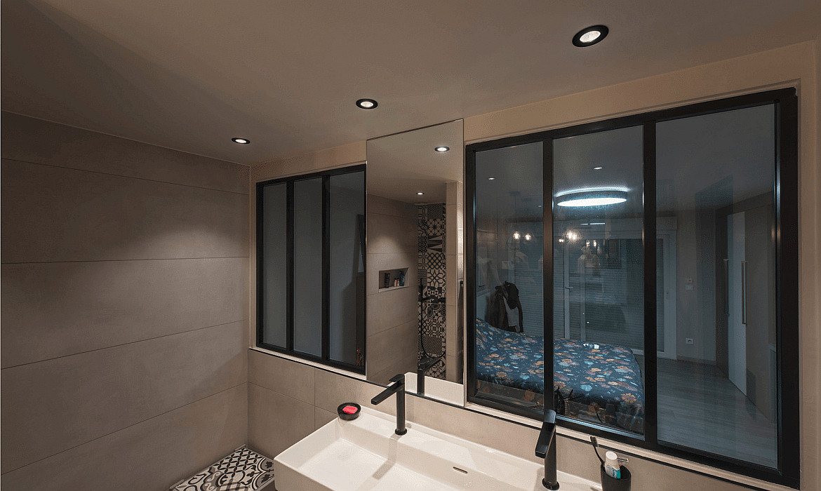 SLV Plafonnier encastré KAMUELA ECO IP65, blanche gradable SLV Plafonnier encastré KAMUELA ECO IP65, blanche gradable