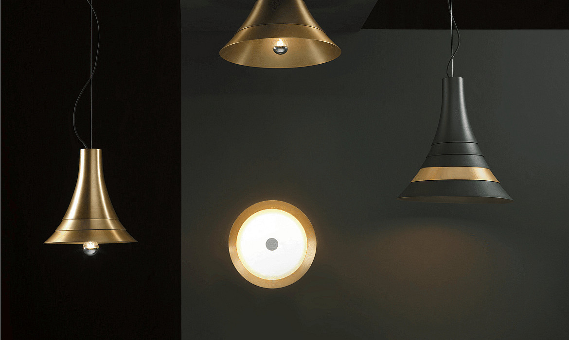 SLV Premium-LED Pendelleuchte BATO 45 PD, Ø 45cm, 30W 2700K 1450lm 100°, TRIAC dimmbar, Schwarz / Messing gebürstet SLV Premium-LED Pendelleuchte BATO 45 PD, Ø 45cm, 30W 2700K 1450lm 100°, TRIAC dimmbar, Schwarz / Messing gebürstet