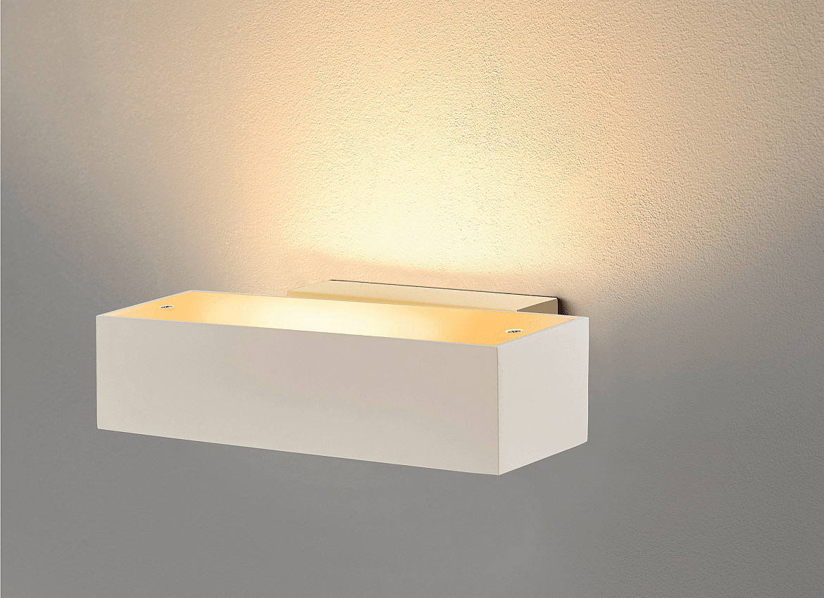 SLV Wall luminaire ANDREAS QT-DE12, R7s 118mm, white SLV Wall luminaire ANDREAS QT-DE12, R7s 118mm, white