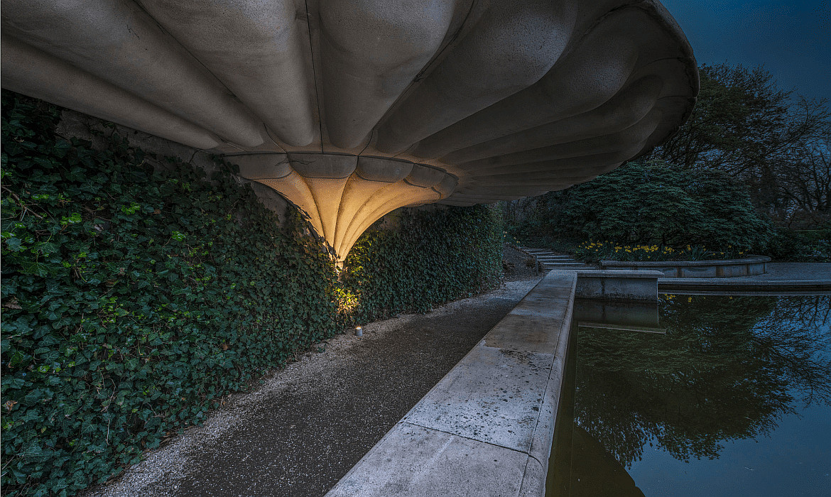 SLV Luci da pavimento CONCRETO FL rotondo, conico GU10 IP65, Grigio dimmerabile SLV Luci da pavimento CONCRETO FL rotondo, conico GU10 IP65, Grigio dimmerabile