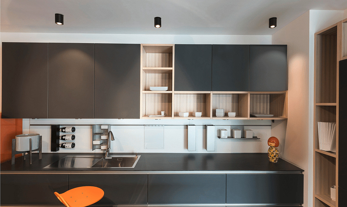 SLV Ceiling luminaire TRILEDO ROUND CL Surface mount luminaire Downlight, LED, 6W, 38°, 3000K, incl. driver, matt black SLV Ceiling luminaire TRILEDO ROUND CL Surface mount luminaire Downlight, LED, 6W, 38°, 3000K, incl. driver, matt black