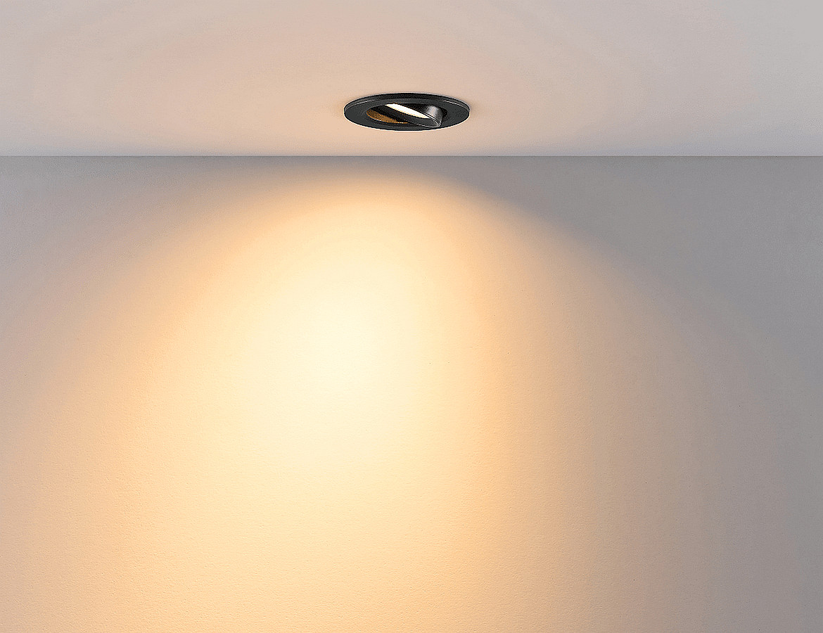 Deko-Light LED Einbaustrahler SURTUR TILT 68 DTW, IP44 IK06, Ø 8.5cm, 6W 1800-2700K 430lm 40°, CRi>90, Dim-To-Warm, schwenkbar, schwarz Deko-Light LED Einbaustrahler SURTUR TILT 68 DTW, IP44 IK06, Ø 8.5cm, 6W 1800-2700K 430lm 40°, CRi>90, Dim-To-Warm, schwenkbar, schwarz