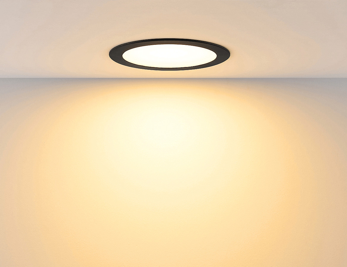 Deko-Light LED Downlight ACRUX PRO 12045 CCT, IP54 IK05, Ø 18cm, 12-20W 2700/3000/4000K 2600lm 100°, CRi>90, UGR<19, dimmbar, schwarz Deko-Light LED Downlight ACRUX PRO 12045 CCT, IP54 IK05, Ø 18cm, 12-20W 2700/3000/4000K 2600lm 100°, CRi>90, UGR<19, dimmbar, schwarz