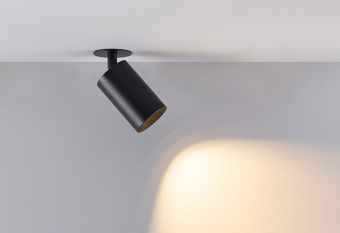 Deko-Light recessed spotlight CAN TILT ROUND 1 flame, round, adjustable GU10 IP20, deep black dimmable Deko-Light recessed spotlight CAN TILT ROUND 1 flame, round, adjustable GU10 IP20, deep black dimmable