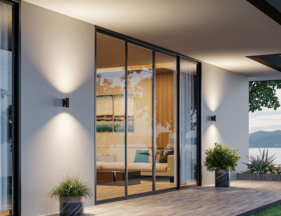 Deko-Light Fassadenstrahler SHORELINE PRO ROUND UP&DOWN, IP65 IK08, 2x GU10 max. 7.5W, Seeluft beständig, dunkelgrau Deko-Light Fassadenstrahler SHORELINE PRO ROUND UP&DOWN, IP65 IK08, 2x GU10 max. 7.5W, Seeluft beständig, dunkelgrau