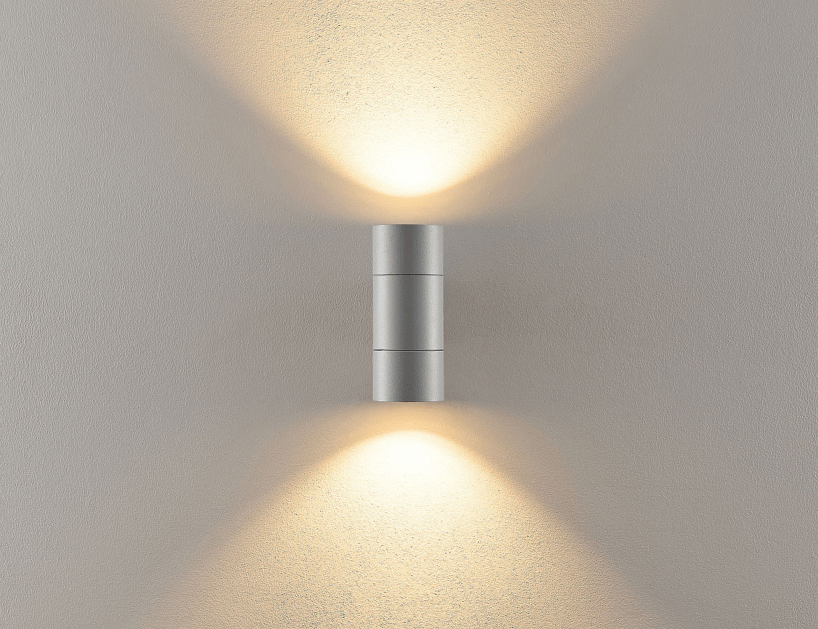 Deko-Light Fassadenstrahler ACHERNAR UP & DOWN, IP65, 2x GU10 max. 35W, Aluminium-Druckguss, hellgrau Deko-Light Fassadenstrahler ACHERNAR UP & DOWN, IP65, 2x GU10 max. 35W, Aluminium-Druckguss, hellgrau