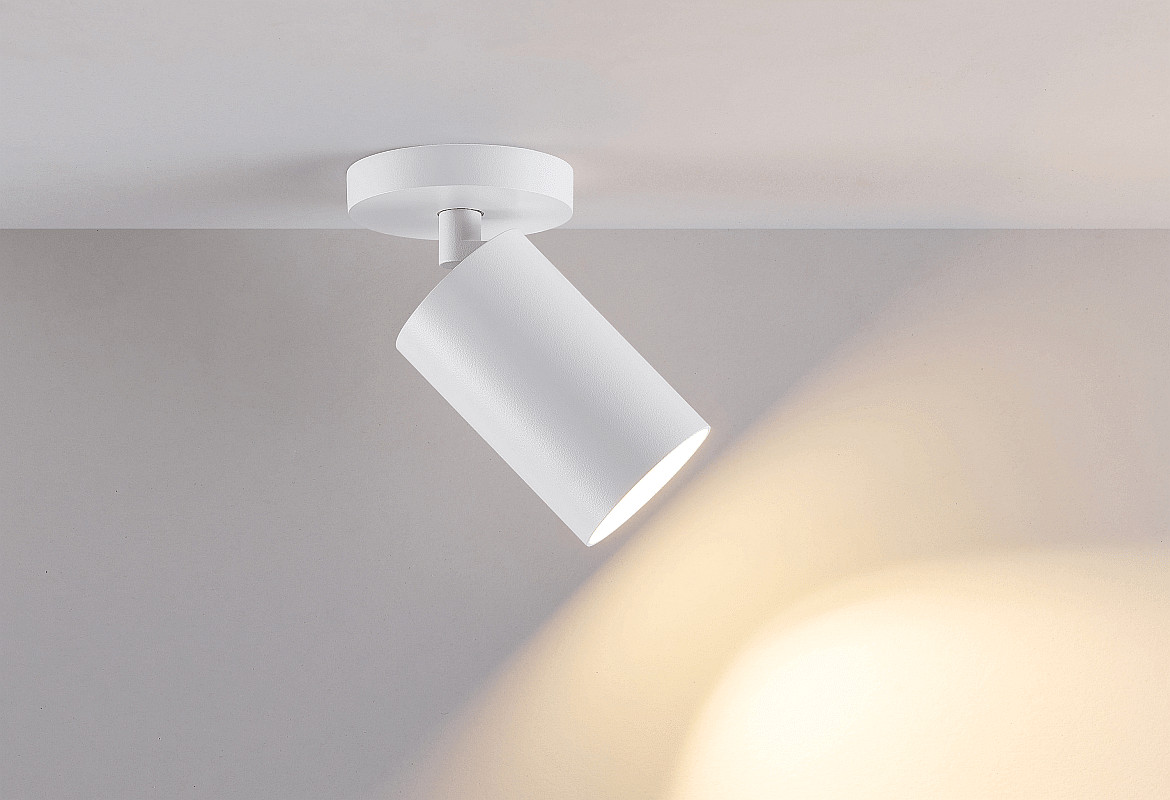 Deko-Light surface mounted housing CAN SPOT HEAD (CEILING / 3PHASE) cylindrical, rigid, mechanical, white Deko-Light surface mounted housing CAN SPOT HEAD (CEILING / 3PHASE) cylindrical, rigid, mechanical, white