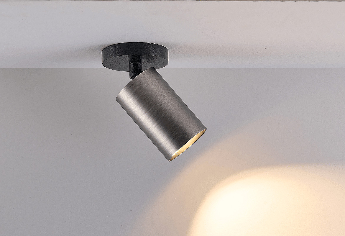 Deko-Light surface mounted housing CAN SPOT HEAD (CEILING / 3PHASE) cylindrical, rigid, mechanical, anthracite Deko-Light surface mounted housing CAN SPOT HEAD (CEILING / 3PHASE) cylindrical, rigid, mechanical, anthracite