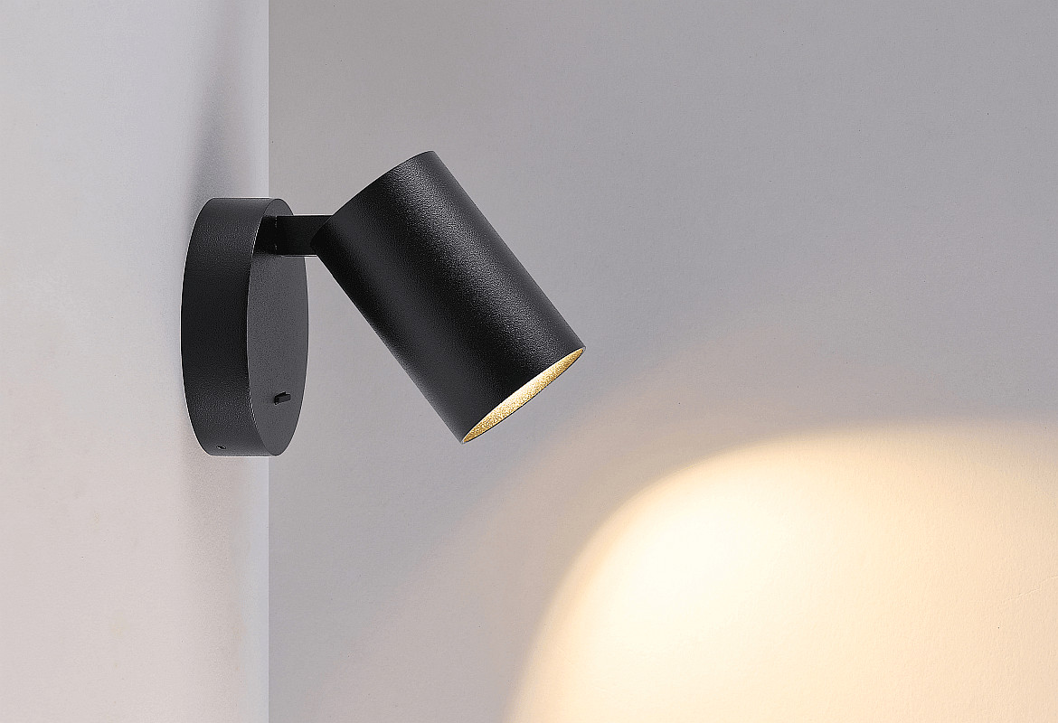 Deko-Light Boîtier pour montage en surface CAN WALL / TABLE / FLOOR cylindrique, mécanique, noir Deko-Light Boîtier pour montage en surface CAN WALL / TABLE / FLOOR cylindrique, mécanique, noir