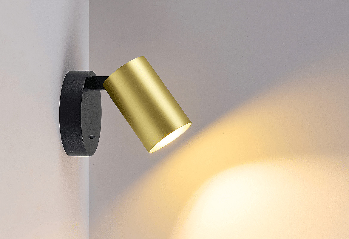 Deko-Light surface mounted housing CAN WALL / TABLE / FLOOR cylindrical, mechanical, brass Deko-Light surface mounted housing CAN WALL / TABLE / FLOOR cylindrical, mechanical, brass