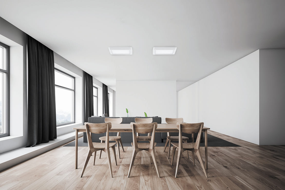 ISOLED LED Aufbau-/Einbauleuchte FLEX PRO 300x300, IP44, eckig, 30cm, 22W 3000-4000K (CCT Switch) 2640lm (120lm/W), dimmbar, weiß ISOLED LED Aufbau-/Einbauleuchte FLEX PRO 300x300, IP44, eckig, 30cm, 22W 3000-4000K (CCT Switch) 2640lm (120lm/W), dimmbar, weiß