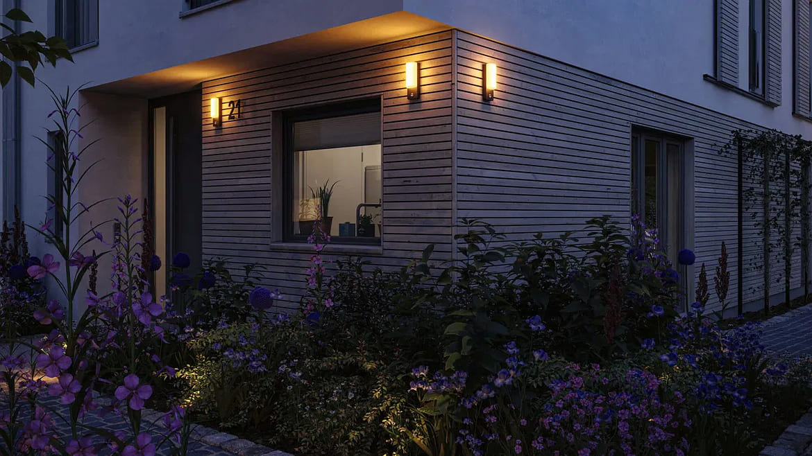 Paulmann Applique da esterno BONNIE PIR con sensore, rispettoso degli insetti, resistenti all'aria di mare IP44, antracite Paulmann Applique da esterno BONNIE PIR con sensore, rispettoso degli insetti, resistenti all'aria di mare IP44, antracite