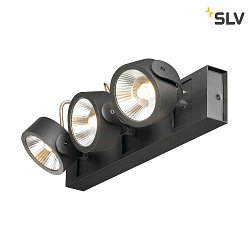 KALU LED 3 Wall and Ceiling luminaire, 60, black