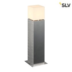 Outdoor Stehleuchte SQUARE POLE 60, Hhe 60cm, IP44, E27 max. 20W, Edelstahl 304