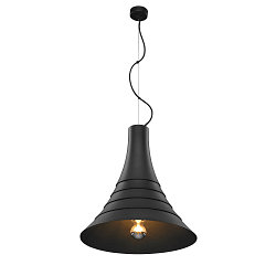 Pendant luminaire BATO 45 PD,  45cm, E27, black