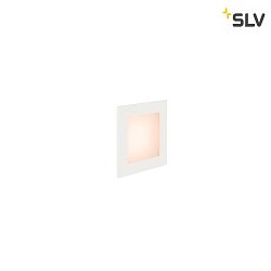 Premium LED Wall recessed luminaire FRAME BASIC HV, 3.1W 2700K 140lm, white