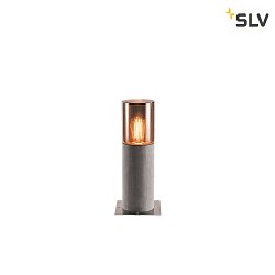 Luminaire en forme de borne LISENNE POLE E27 IP54, gris, couleurs fume 