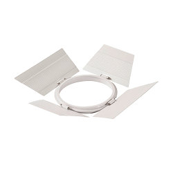 Zubehr fr SUPROS -  Blendklappen / Torblenden, 15.5 x 15.5cm, Stahl, Wei