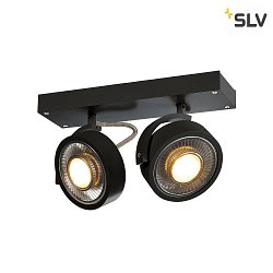 KALU 2 QPAR111, Wall and Ceiling luminaire, black