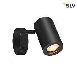 Luminaire mural ENOLA B GU10 QPAR51 pivotant, rotatif GU10 IP20, noir 