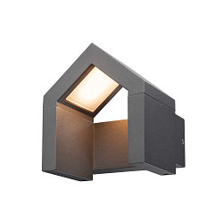 LED Outdoor Wandleuchte RASCALI WL, 8W 3000K 330lm, IP54, Anthrazit