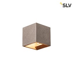 SOLID CUBE Wall luminaire, QT14, black sandstone