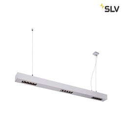 Premium LED Pendant luminaire Q-LINE PD, 100cm, for BAP, 45W, TRIAC dimmable, silver, 3000K 2100lm