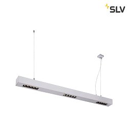 Premium LED Pendant luminaire Q-LINE PD, 100cm, for BAP, 45W, TRIAC dimmable, silver, 4000K 2300 lm