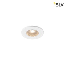 KAMUELA ECO Brandschutz LED Deckeneinbauleuchte, IP65/20, IK02,  8.8cm, 6.5W 3000K 400lm 38, dimmbar, Wei