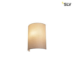 FENDA Wall luminaire textile shade, half,  23cm, beige