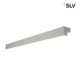 Luci da specchio L-LINE 120 lang, diretto / indiretto, commutabile IP44, argento-grigio 