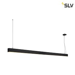 LED Pendant luminaire GLENOS, 200cm, UGR, 103W 3000K, black matt