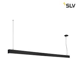 Luminaire  suspension GLENOS 200 Bas, angulaire, langue IP20, noir mat gradable