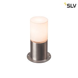 Borne d'clairage ROX ACRYL POLE 30 cylindrique, avec diffuseur E27 IP44, acier inoxydable gradable