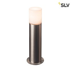 Borne d'clairage ROX ACRYL POLE 60 cylindrique, avec diffuseur E27 IP44, acier inoxydable gradable