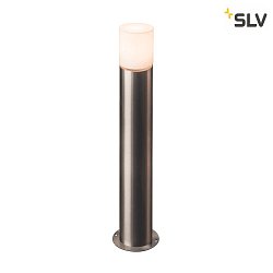 Borne d'clairage ROX ACRYL POLE 90 cylindrique, avec diffuseur E27 IP44, acier inoxydable gradable