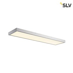 LED Ceiling luminaire PANEL fr BAP, 120 x 30cm, 45W, TRIAC dimmable, silver grey, 4000K 3400lm 90