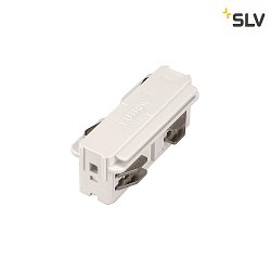 Straight coupler electrically for 3-Phase High voltage Track, white