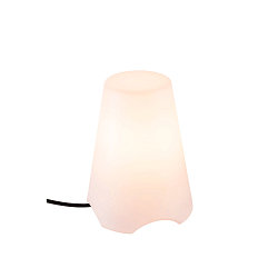 Lampe de table d'extrieur KIROCONE TL E27 IP44, blanche gradable