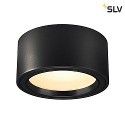 Premium-LED Deckenleuchte FERA 25,  25cm, 21W 3000K 2000lm 100, schwarz