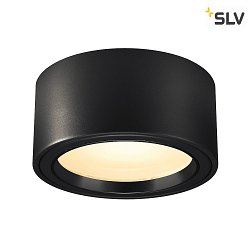 LED Ceiling luminaire LED SURFACE MOUNT SPOT 1800lm, round, 48 LED, 3000K, black