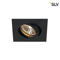 Ceiling recessed luminaire NEW TRIA 68 square, CS/LS, QPAR51, black