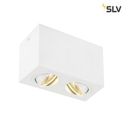 Luminaire de plafond TRILEDO DOUBLE  2 flammes, pivotant, double, blanche