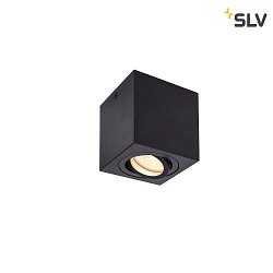 Luminaire de plafond TRILEDO SINGLE forme en d, pivotant, rotatif GU10 IP20, noir  gradable