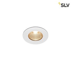 Apparecchio da incasso per esterni PATTA-I ROUND DTW rotondo, rigido, Dim-To-Warm IP20 / IP65, Bianco opaco dimmerabile