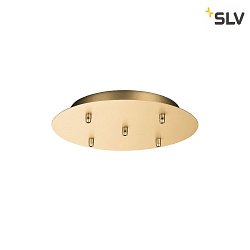 Ceiling canopy FITU 5, round, incl. strain relief, soft gold