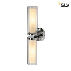 Wall luminaire WL 106 Bathroom-/Mirror luminaire, double glass, 2x E14, IP44, chrome