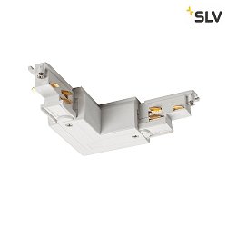 Connettore d'angolo S-TRACK controllabile da DALI, terra fuori Bianco